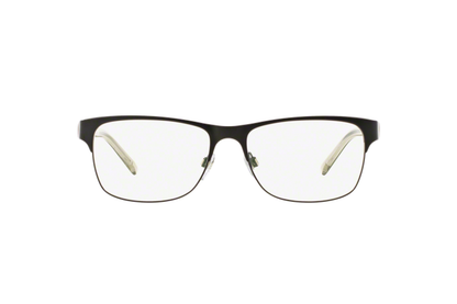 Burberry BE 1289 1007 Black Metal Rectangle Eyeglasses 55mm